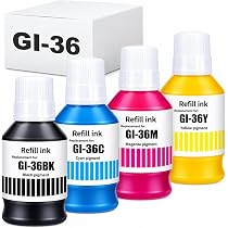 Amazon.co.jp: GI-36BK 互換インクボトル | ブラック 顔料 170ml 大